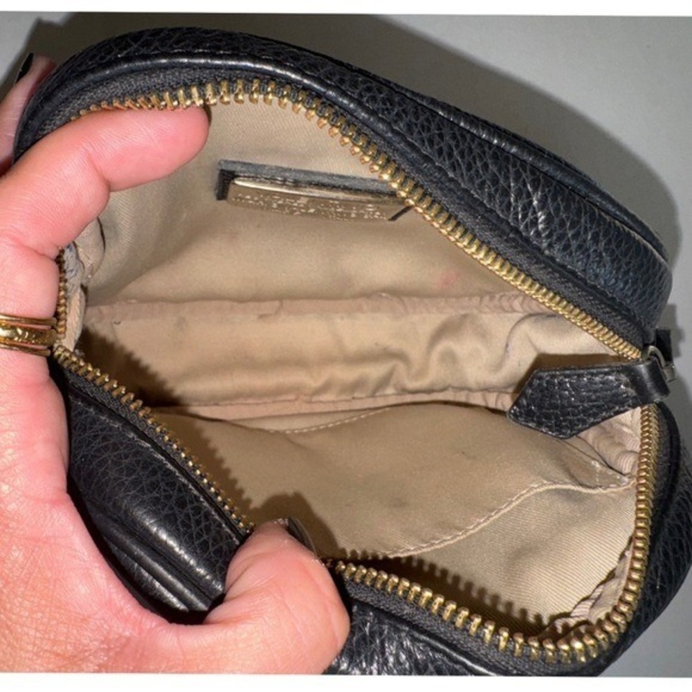 Valentino By Mario Valentino Black Leather Crossbody - Picture 8 of 12
